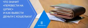 Что значит «перевести на ЦУПИС» и как вывести деньги с кошелька?
